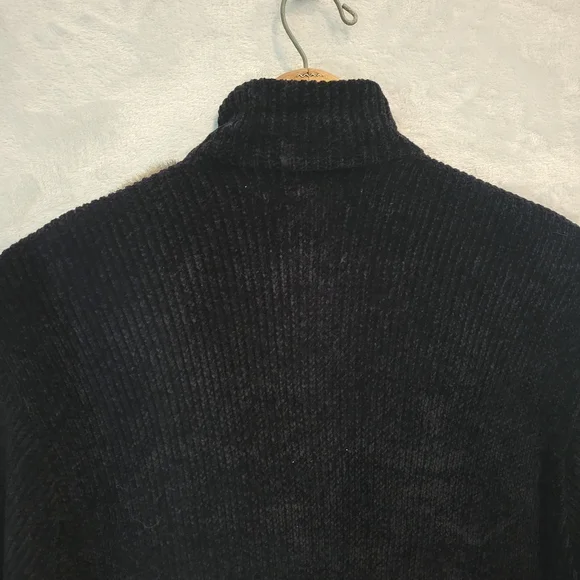 Vintage 90s Lisa International Faux Fur Leopard Chenille Zip Jacket XL - Picture 10 of 13